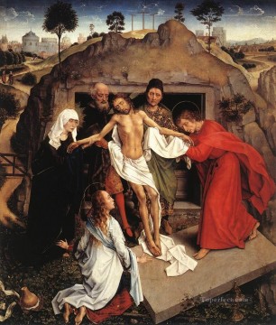 ロジャー・ファン・デル・ウェイデン Painting - キリストの埋葬 オランダ人 ロジャー・ファン・デル・ウェイデン